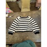 Apiece Apart SARI CROCHET Cropped Sweater Size 2X XXL Nautical Photo 4