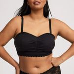 Torrid Lightly Lined 4-Way Stretch Lace Bandeau Details Black Bra NWT NEW Size 1 Photo 2