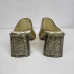 Jeffrey Campbell Petra Women Sandals Size 7 Gold Jelly Glitter Chunky Block Heel Photo 86