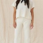 The Great Rider Wide Leg Jeans Stone Cream White Womens Size 28 Photo 2