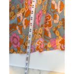 Womens Smocked Floral Maxi Dress Square Neck Puff Sleeve Boho Retro Flowy Blue Size M Photo 6