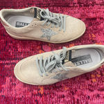 Golden Goose  Beige Sneakers with Silver Star Photo 3