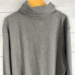 Halogen Womens Ribbed Turtleneck Pullover Sweater Gray size Medium Photo 2