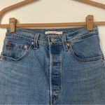 Levi's Levi’s Ribcage Straight Jeans Button Fly Womens 27 Distressed Photo 1