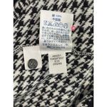 Lands End Cardigan Sweater Womens Medium Black White Houndstooth Preppy Classic Photo 8