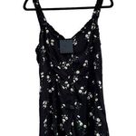 Dress Forum Ditsy Daisy Floral Print Black Tank Romper NWT Medium Photo 0