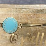 Marc by Marc Jacobs  Gold Blue Enamel Button Bangle Photo 1
