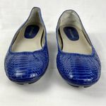 Naturalizer Blue Snakeskin Flats Driving Moccasins Isra Sz 9 Shoes Photo 1