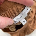 Young Fabulous and Broke  Tan Satin Wide Leg Pants Womens S Pull On Casual Fairy Photo 3