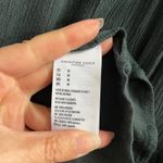 American Eagle  Outfitters Dark Green Textured Peasant Blouse Lace Detail Medium Photo 5