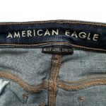 American Eagle Super High Rise Flare Jeans 14 Reg split hem Cloudy blue wash Photo 10