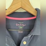 Lilly Pulitzer Short Sleeve Island Polo Shirt Women's S Blue Palm Photo 2