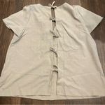 Listicle  • Pink Suede Blouse with Bows Photo 2