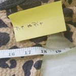 First Love 𝅺Waffle Leopard Cold Shoulder Cutout Self Tie Dolman Flutter Sleeves Brown top Photo 5