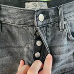 Free People We The Free Black Button Fly Denim Shorts Size 27 Photo 3