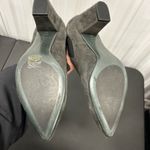 Lola Cruz Suede Leather Pointed Toe Heeled Ankle Booties EU 40 US 9 Gray Photo 5