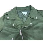 Vigoss  Womens XL asymmetrical Army green moto jacket​​​​​​​​​​ Photo 6
