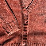 Honey Belle  Warm Rust Soft Velvet/Chenille Cardigan! Photo 1