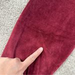Gap Women’s Velour Jogger Pants Pull On Mid Rise Loungewear in Burgundy S Photo 15