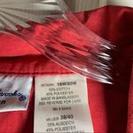 Brooks Bobbie Red-Orange Short Sleeve Button Up Shirt 18/20W Photo 2