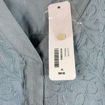 Soft Surroundings Women Lillith Embroidered Linen Tunic Top Size Lp Blue Office Photo 7