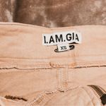 I am gia I.AM.GIA exposed zipper tan d ring street style mini micro skirt Photo 4