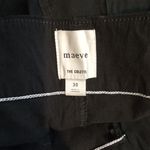 Maeve  Anthropologie Colette Black Ankle High Rise Viscose Linen Blend Size 30 Photo 2