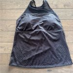 Nike Black Patterned Athletic Tank Top Photo 0