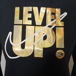 Nike Black And Gold Hooded Sweat Shirt Size Large Photo 2