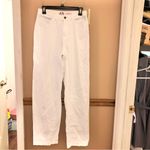 FUTURE COLLECTIVE‎ x ALANI NOELLE Cut Out Waist Straight Leg Jeans white Size 4 Photo 1