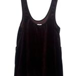 Sage The Label Birkin Wine Velvet Jumper Mini Dress Women’s Size M Pockets Photo 4