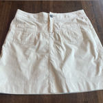 Athleta  Cream Corduroy Skirt - Size 10 Photo 0