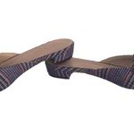 J.Crew Tweed Loafer Navy Blue Plaid Slip-On Mules Flats Photo 2