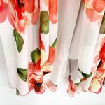 Akira NWT Womens Resort Vacation Tropical Floral Elastic Waist Maxi Skirt Size L Photo 3