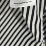 Anne Klein NWT Women's Black Striped Collared Button-Up Top Size L Business Photo 7