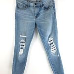J Brand Womens Jeans Low Rise Crop Distressed Raw Hem Stretch 27 Photo 0