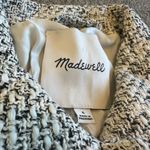 Madewell Button-Front Jacket Tweed Black White Textured Blazer Size 6 Women's Photo 14