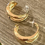 Nine West Elegant Chunky Gold Hoop Earrings Photo 0