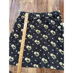 Vans NWT  Women's Black Floral Print Folklore Midi Skirt Size Medium Photo 3