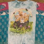 The Mountain KANTHA TEE  // open size handmade // CAT PASTEL Photo 2