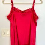 Fashion Bug  Womens M Hot Pink Lace Trim Stretch Cami Y2K Coquette Romantic Fairy Photo 5