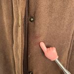 Relativity Vest Faux Suede Brown Quilted Padded Sleeveless Jacket Women XL Photo 3