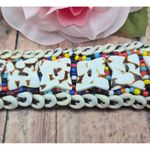 Handmade AFRICAN Jewelry Cowie Shell, Bead, & Seed Bead Bracelet Tribal 7.5 in Photo 7
