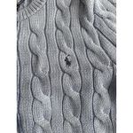 Ralph Lauren Polo  Women’s Cable Knit Cardigan Light Blue – XS AUTHENTIC Photo 4