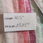 Time and Tru Striped Multicolor Linen Dress Size Large 12 Photo 2