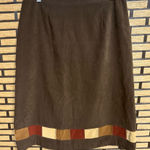 White Stag  Brown Suede Skirt Size 10 Photo 0