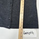 Cynthia Rowley Merino Wool Cardigan Gray Beaded Embellished Sweater Women Small Photo 9