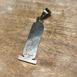 Sterling Silver Vintage Long Egyptian Mexico Symbols 925  Pendant Photo 8