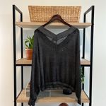 We The Free Lightweight Dolman Sleeve Waffle Knit Gray LS Top Tee, XS Photo 4