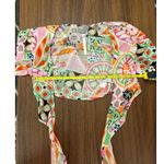 ASOS Retro Print Pom Pom Tie Front Beach Cover Up Size 2. NWT! Photo 5